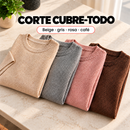 Suéter tejido de manga corta y corte holgado