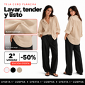 Camisa femenina oversize de caída fluida