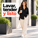 Camisa femenina oversize de caída fluida