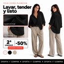 [2ª Unidad -50%] Camisa Brisa en Tela Fluida con Corte Oversize