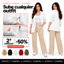 [2ª Unidad -50%] Blazer Curvy Milán en Tela Sastrera con Manga Fruncida