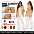 Blazer femenino curvy de manga fruncida
