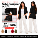 [2ª Unidad -50%] Blazer Curvy Milán en Tela Sastrera con Manga Fruncida