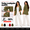 [2ª Unidad -50%] Blazer Curvy Milán en Tela Sastrera con Manga Fruncida