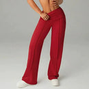Pantalón ancho de mujer de tiro alto