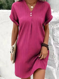 Vestido midi de mujer de corte holgado