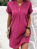 Vestido midi de mujer de corte holgado