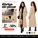 [2ª Unidad -50%] Abrigo Largo Londres en Tejido Premium con Doble Botonadura