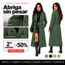 [2ª Unidad -50%] Abrigo Largo Londres en Tejido Premium con Doble Botonadura