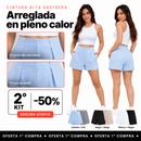 Pack de 2 shorts de vestir de cintura alta