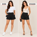 Pack de 2 shorts de vestir de cintura alta
