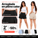 [2° Kit -50%] Pack de Shorts Sastreros Riviera en Tela de Vestir con Cintura Alta