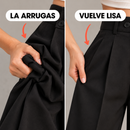 Pantalón femenino de pierna ancha con pinzas