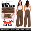 [2ª Unidad -50%] Pantalón DayStretch Flex en Tela Elástica con Cintura Alta