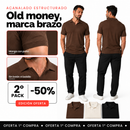 Pack de 3 poleras polo acanaladas para hombre