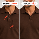 Pack de 3 poleras polo acanaladas para hombre