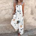 Mono de mujer con estampado floral gráfico y tirantes