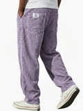 Pantalón amplio de hombre con bolsillos y cintura ajustable