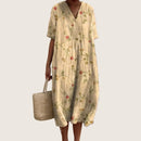 Vestido floral de verano para mujer de corte fluido
