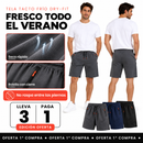 Pack de 3 bermudas masculinas de tacto fresco