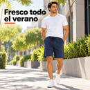 Pack de 3 bermudas masculinas de tacto fresco