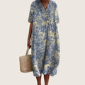 Vestido floral de verano para mujer de corte fluido