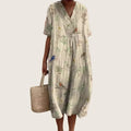 Vestido floral de verano para mujer de corte fluido