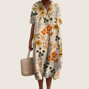Vestido floral de verano para mujer de corte fluido