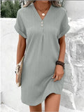 Vestido midi de mujer de corte holgado