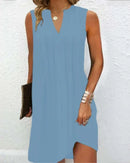 Vestido de verano sin mangas con escote en V