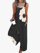 Mono de mujer con estampado floral gráfico y tirantes