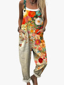 Mono floral multicolor de mujer con tirantes ajustables