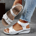 Sandalias de plataforma para mujer con sujeción posterior