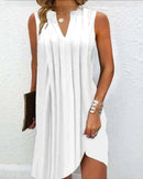 Vestido de verano sin mangas con escote en V