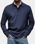 Polo clásico de hombre de manga larga