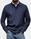 Polo clásico de hombre de manga larga