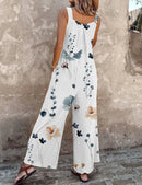 Mono de mujer con estampado floral gráfico y tirantes