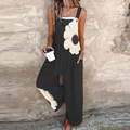 Mono de mujer con estampado floral gráfico y tirantes