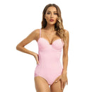 Body moldeador de mujer con copas de aro y tirantes finos