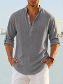Camisa casual de hombre de corte holgado