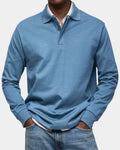 Polo clásico de hombre de manga larga