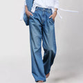 Jeans anchos de mujer de cintura alta