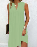Vestido de verano sin mangas con escote en V