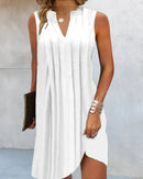 Vestido de verano sin mangas con escote en V