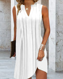 Vestido de verano sin mangas con escote en V