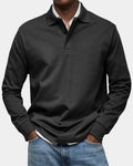 Polo clásico de hombre de manga larga