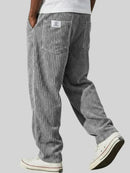 Pantalón amplio de hombre con bolsillos y cintura ajustable