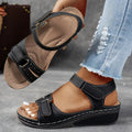 Sandalias de plataforma para mujer con sujeción posterior