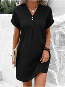 Vestido midi de mujer de corte holgado