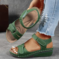 Sandalias de plataforma para mujer con sujeción posterior